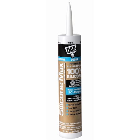 Dap 10.1 oz Premium All-Purpose Silicone Rubber Sealant, Clear DA572234
